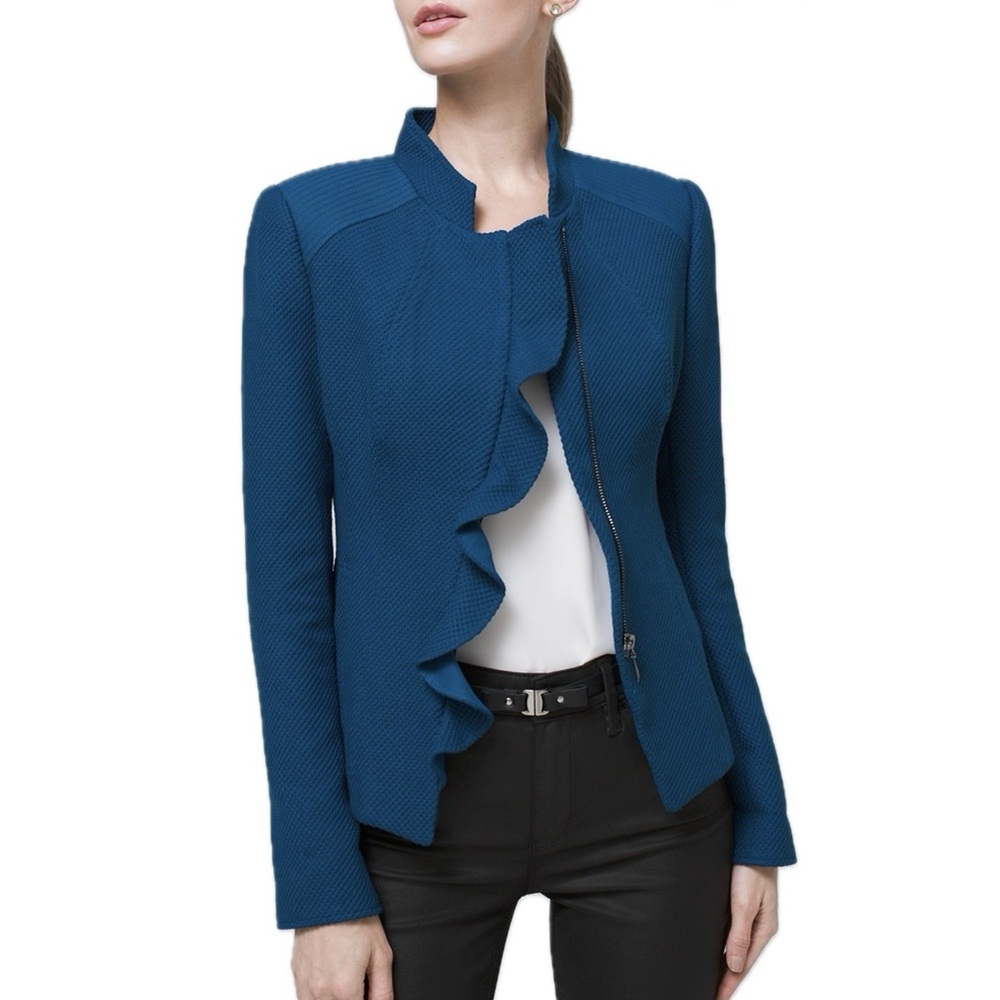 WHBM FLOUNCE FRONT JACKET